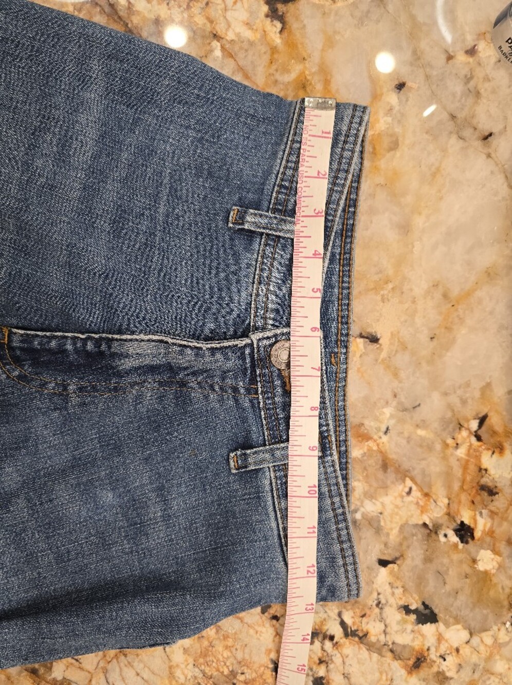 Zara Wide Leg High Rise Blue Jeans 4 - Picture 3 of 7